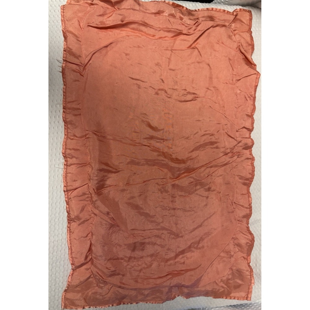 Vintage 1950-70s Pink Cotton Bump Textured Rug or Mat Fringe Satin Back 22x15 In - Picture 7 of 7